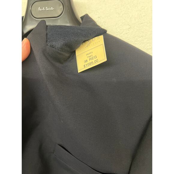 New $1595 Paul smith Sz 38 evening tux soho fit wool blend 2 PC suit navy blue - Picture 6 of 12
